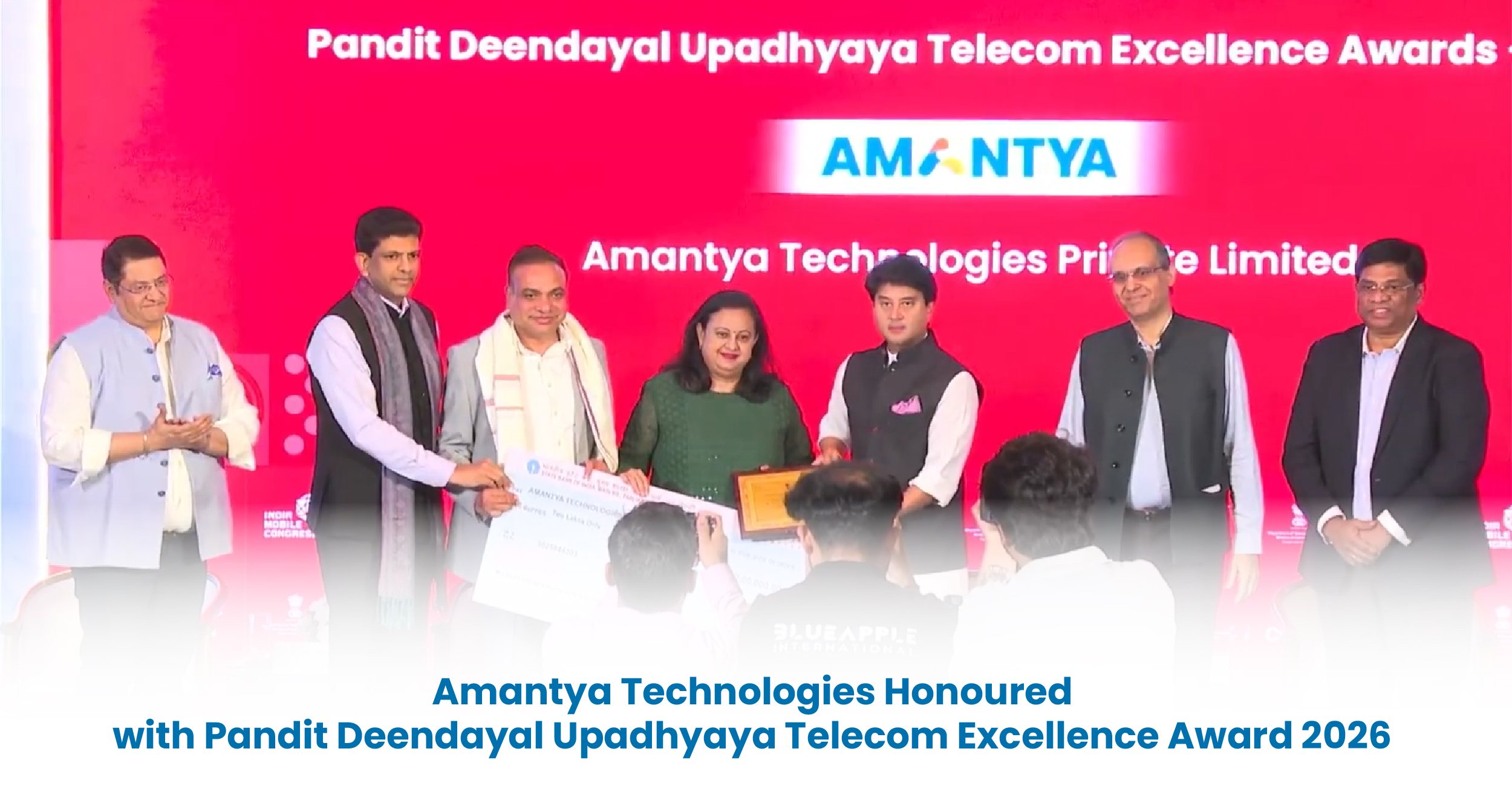 Amantya Technologies Honoured with Pandit Deendayal Upadhyaya Telecom Excellence Award 2026 Amantya Technologies Honoured with Pandit Deendayal Upadhyaya Telecom Excellence Award 2026